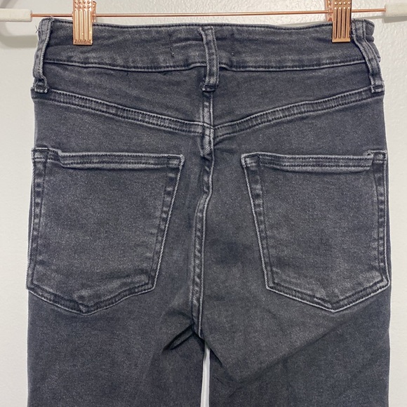 NWOT We The Free black high rise raw hem skinny Jean size 26 - Picture 8 of 9